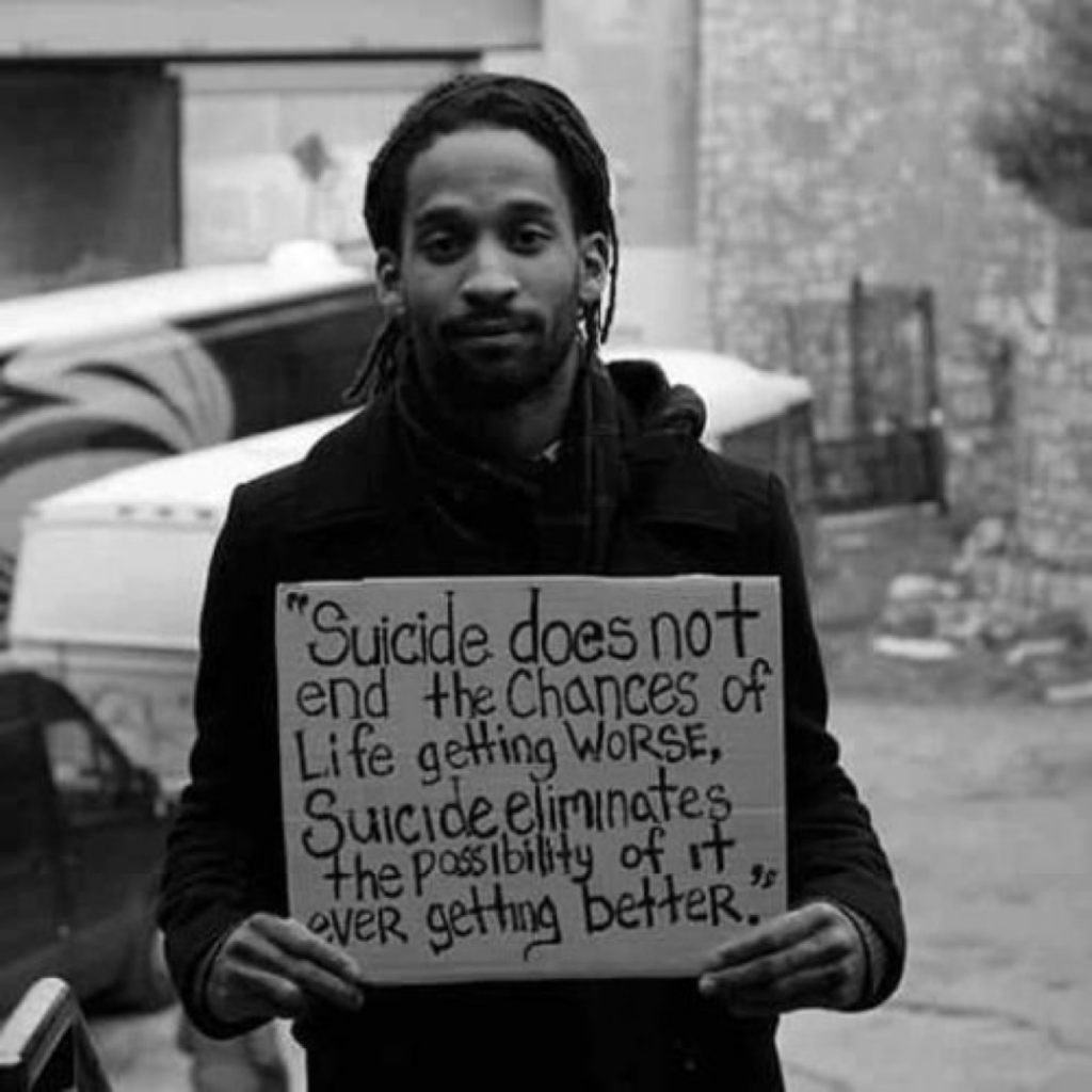 Getting worse. Suicide is good. In the end of Life.